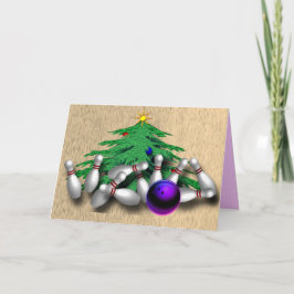 Cartão De Festividades Saudações de Boliche Personalizadas