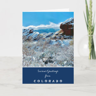 Cartão De Festividades Saudações de Fim de Ano do Colorado