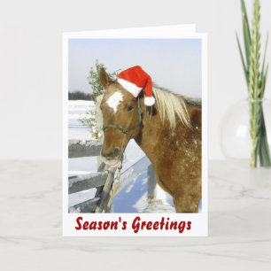 Cartão De Festividades Saudações de Horse Season