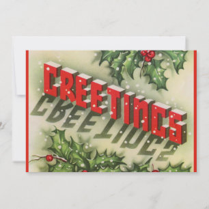 Cartão De Festividades Saudações de Natal