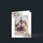 Cartão De Festividades Saudações de Natal de Juniper Frame Season 2 Foto<br><div class="desc">O design imprimido moderno e elegante Tchic Christmas Juniper Berries Glitter Frame Frame Season Saudações 2 Photo Holiday Cartão de Natal que pode ser personalizado com seu texto. Clique no botão "Personalizar" e use a ferramenta design para modificar este modelo. Veja na loja de Design de arte gráfica outros produtos...</div>