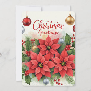 Cartão De Festividades Saudações de Natal, Festivo,