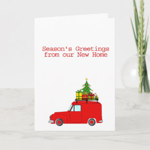 Cartão De Festividades Saudações de Nova Casa