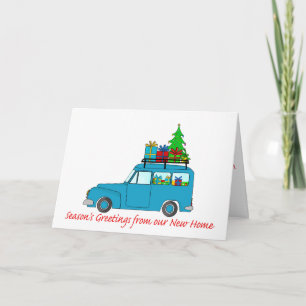 Cartão De Festividades Saudações de Nova Casa