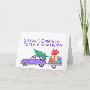 Cartão De Festividades Saudações de Nova Casa
