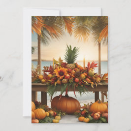 Cartão De Festividades Saudações de Outono - Estilo Tropical