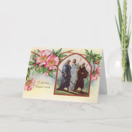 Cartão De Festividades Saudações de Páscoa Vintage