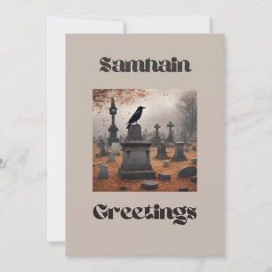 Cartão De Festividades Saudações de Samhain