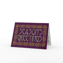 Saudações de Temporada Art Nouveau