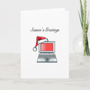 Cartão De Festividades Saudações do Computer Seasons