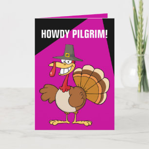 Cartão De Festividades Saudações do Dia de Ação de Graças à Turquia