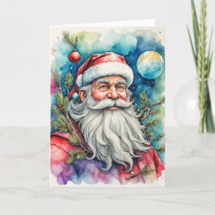 Cartão De Festividades Saudações do Papai Noel