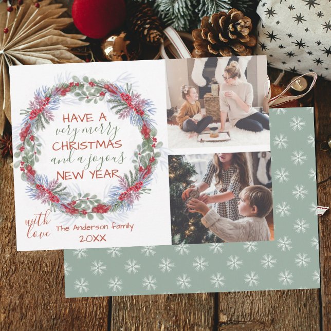 Cartão De Festividades Saudações Festivas Feliz Fúria de Natal 2 Foto (Criador carregado)