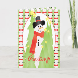 Cartão De Festividades Saudações Para A Alegria De Férias