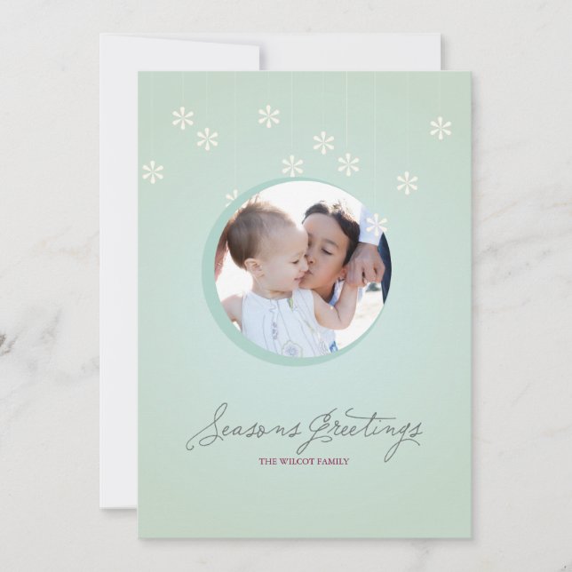 Cartão De Festividades Saudações por Motivos {Cartões de fotos} (Frente)