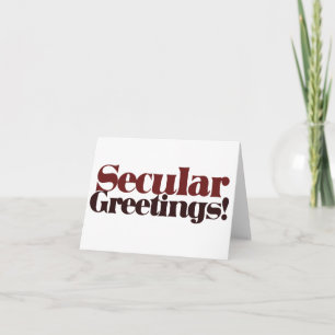 Cartão De Festividades Saudações Seculares