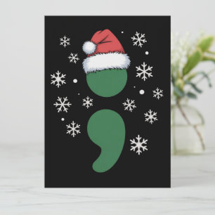 Cartão De Festividades Saúde Mental Natal Depressão Conscientização Xmas
