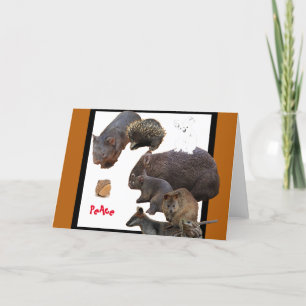 Cartão De Festividades Save Us, Peace,