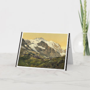 Cartão De Festividades Scheidegg, Hotel Jungfrau, Bernese Oberland, Switz