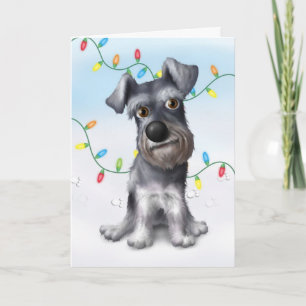 Cartão De Festividades Schnauzer Christmas