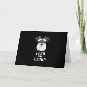 Cartão De Festividades schnauzer engraçado medo presente barba