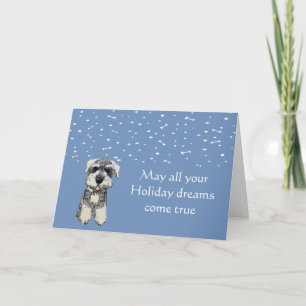 Cartão De Festividades Schnauzer Holiday Card