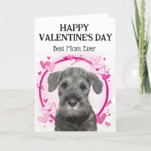 Schnauzer Melhor Dia de os namorados Personalizado