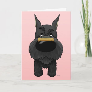 Cartão De Festividades Schnauzer Valentine