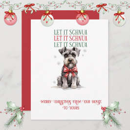 Cartão De Festividades Schnauzer Whimsical Christmas |