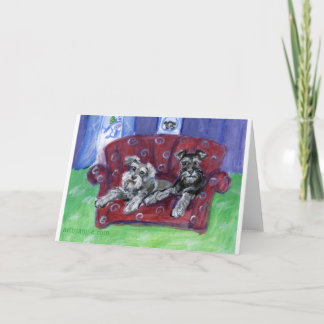 Cartão De Festividades Schnauzers Moove