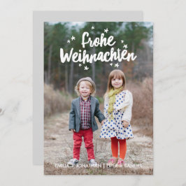 Cartão De Festividades Schriftete manual Weihnachtsfeiertags-Gruß