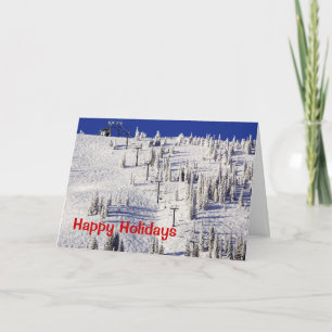 Cartão De Festividades Schweitzer Mountain Ski Presidente, Natal