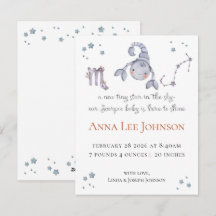 Scorpio Zodiac Birth Announcement