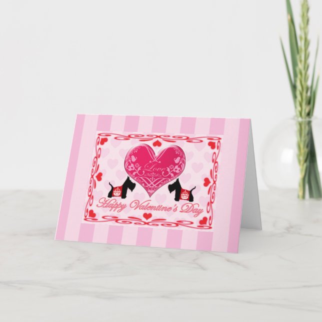 Cartão De Festividades Scottie nenhuma coroa 8 real (Frente)