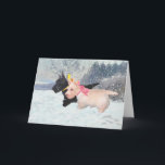 Cartão De Festividades Scottie Pups<br><div class="desc">Terrier escocês Black and Wheaten Pups contra o pano de fundo de nevões. Venha visitar Maggie Ross Scotties Compro para ver todos os designs sazonais com cães escoceses e negros criados do meu trabalho de arte original. Acabamos de bater, e apenas escoceses negros, assim como escoceses com Westies, também! Os...</div>