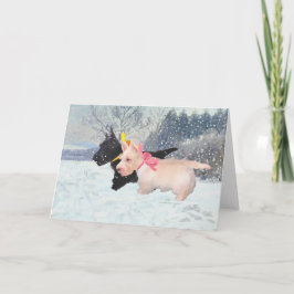 Cartão De Festividades Scottie Pups