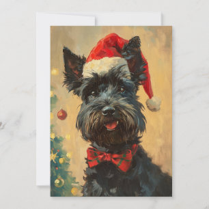 Cartão De Festividades Scottish Terrier Christmas
