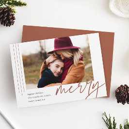 Cartão De Festividades Script de atenuação | FELIZ | Foto horizontal