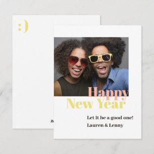 Cartão De Festividades Script de Foto de Férias de Natal Fashion 