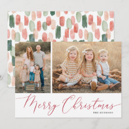 Cartão De Festividades Script Feliz Natal Elegante 2 Foto