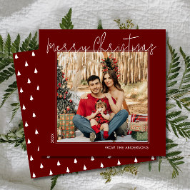 Cartão De Festividades Script Feliz Natal Mínimo 1 Praça Vermelha Foto