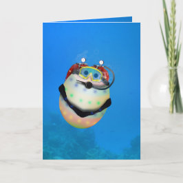 Cartão De Festividades Scuba Merging Easter Egg