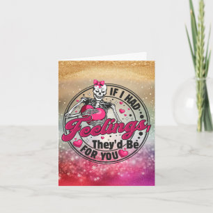 Cartão De Festividades Se Eu Tivesse Sentimentos - Dia dos Namorados Esqu