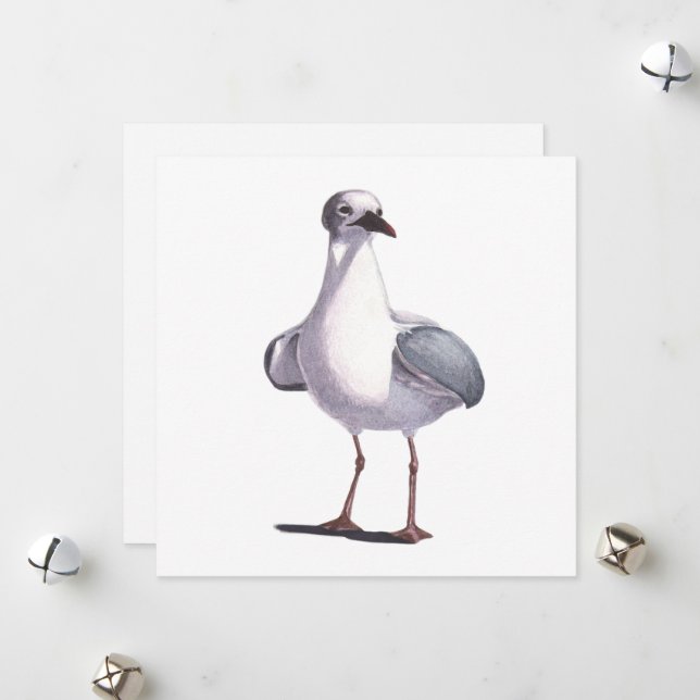 Cartão De Festividades Seagull (Frente/Verso In Situ)