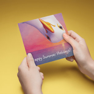 Cartão De Festividades Seagull, personalizável