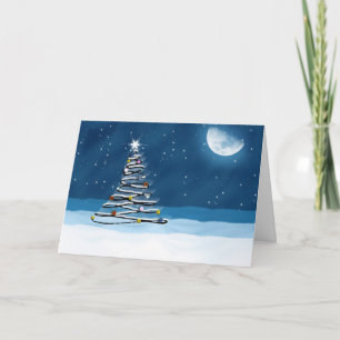 Cartão De Festividades Season Greeting Holiday Card with tree