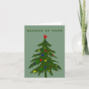 Cartão De Festividades Season of Hope - Autism