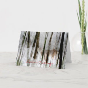 Cartão De Festividades Season's Greetings Winter Abstract Card