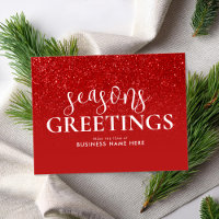 Seasons saúda o Red Glitter Modern Business
