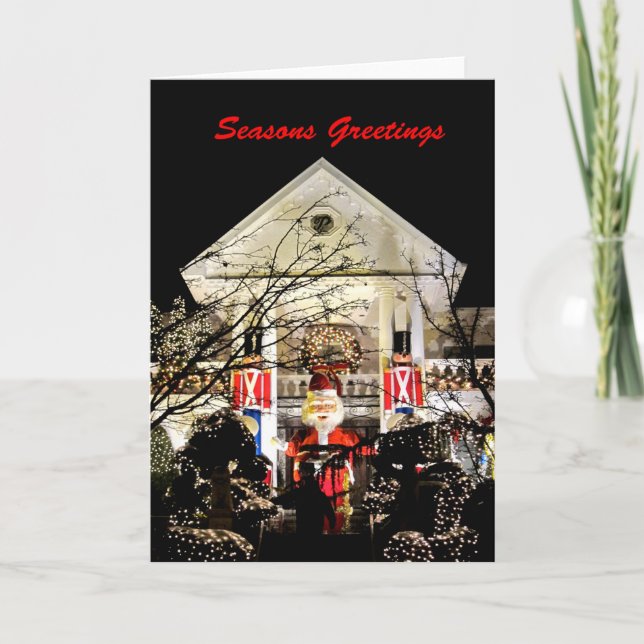 Cartão De Festividades Seasons Saudações (Frente)